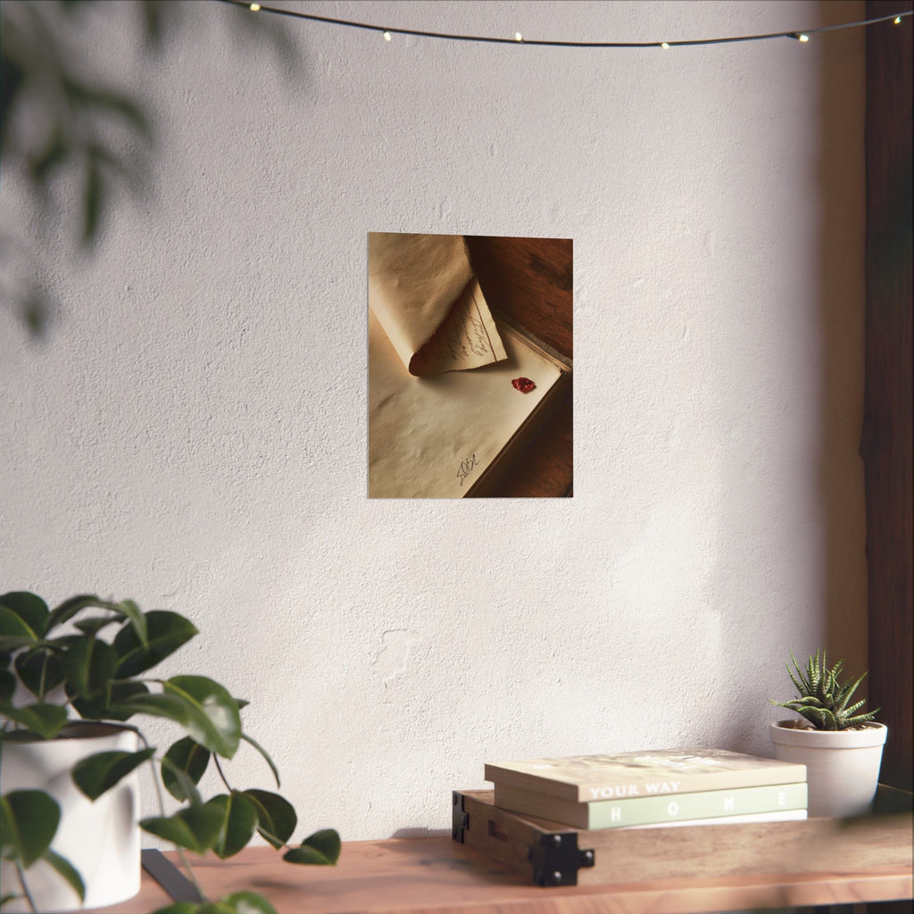Sealed Sentiments — Antique Pages & Wax Seal Wall Art