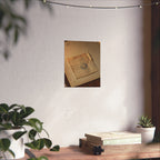 Due Date Matte Poster — Antique Library Cardroom Wall Art