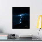 The Strike — Dramatic Night Storm Wall Art