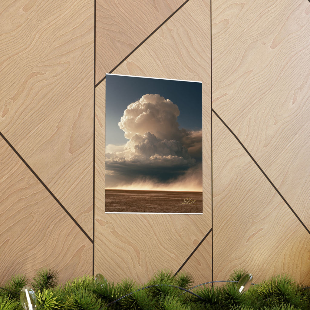 The Charge — Dramatic Cumulus Landscape Vertical Wall Art