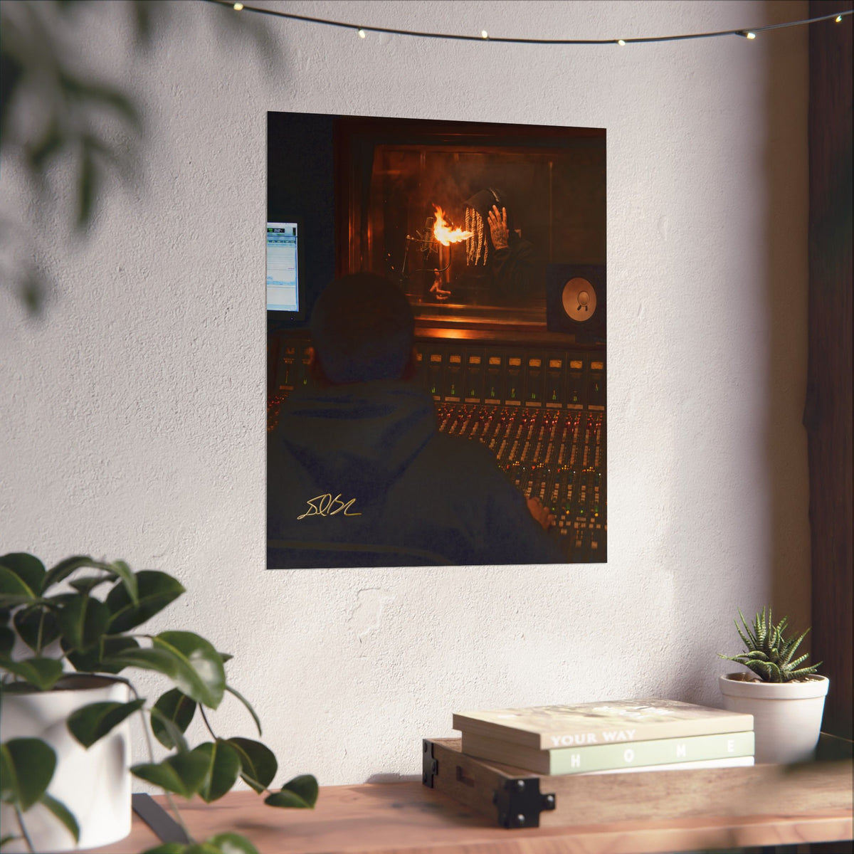 Spit Fire — Recording Studio Session Print