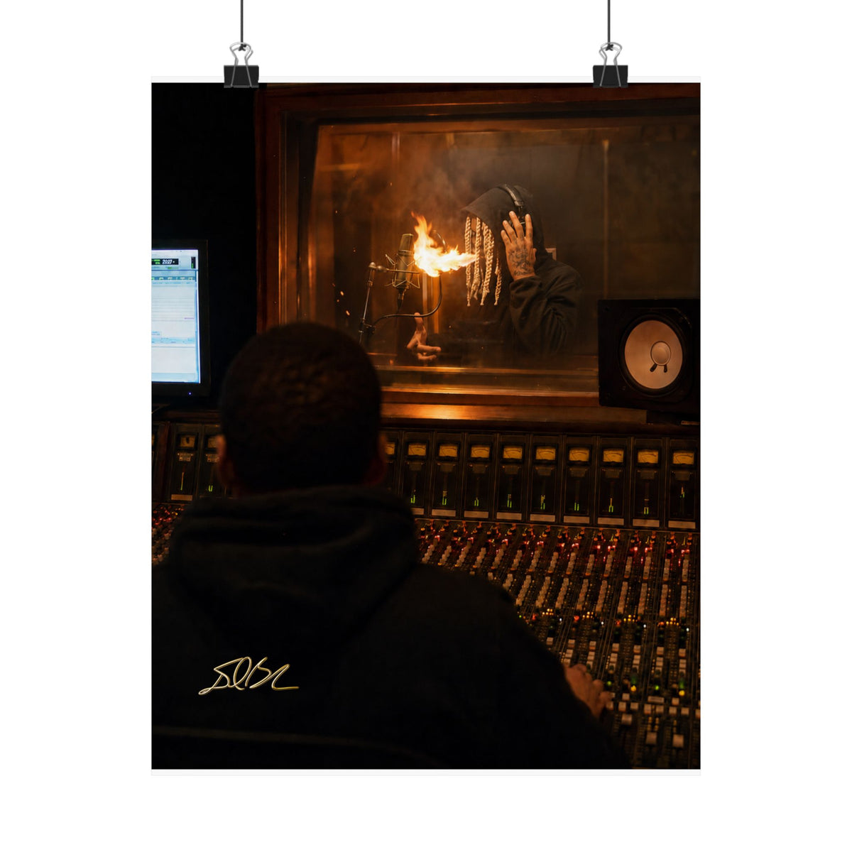 Spit Fire — Recording Studio Session Print