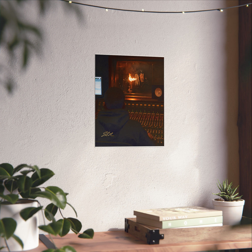 Spit Fire — Recording Studio Session Print
