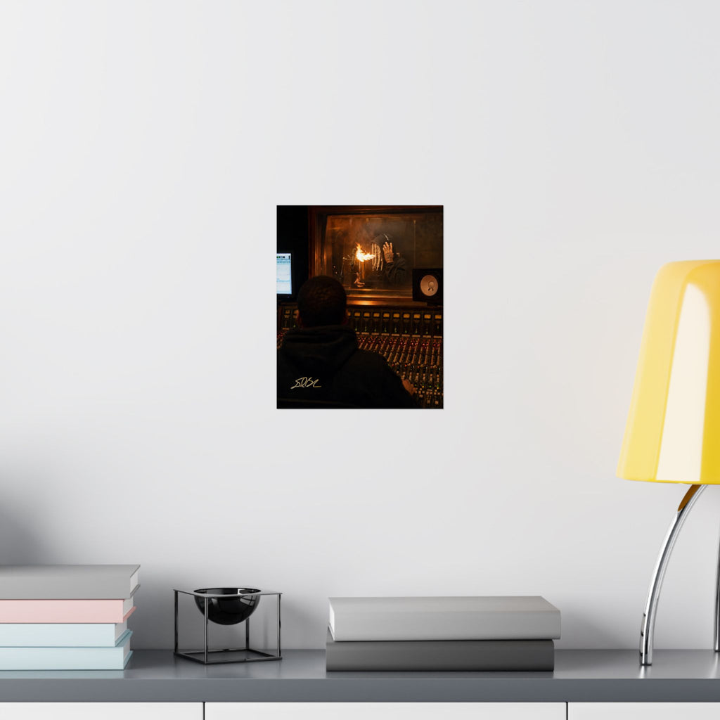 Spit Fire — Recording Studio Session Print