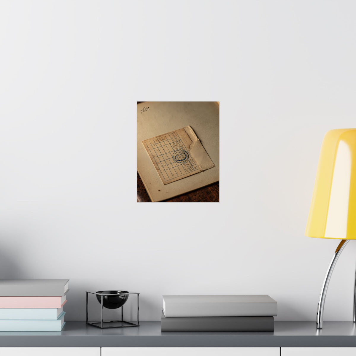 Due Date Matte Poster — Antique Library Cardroom Wall Art