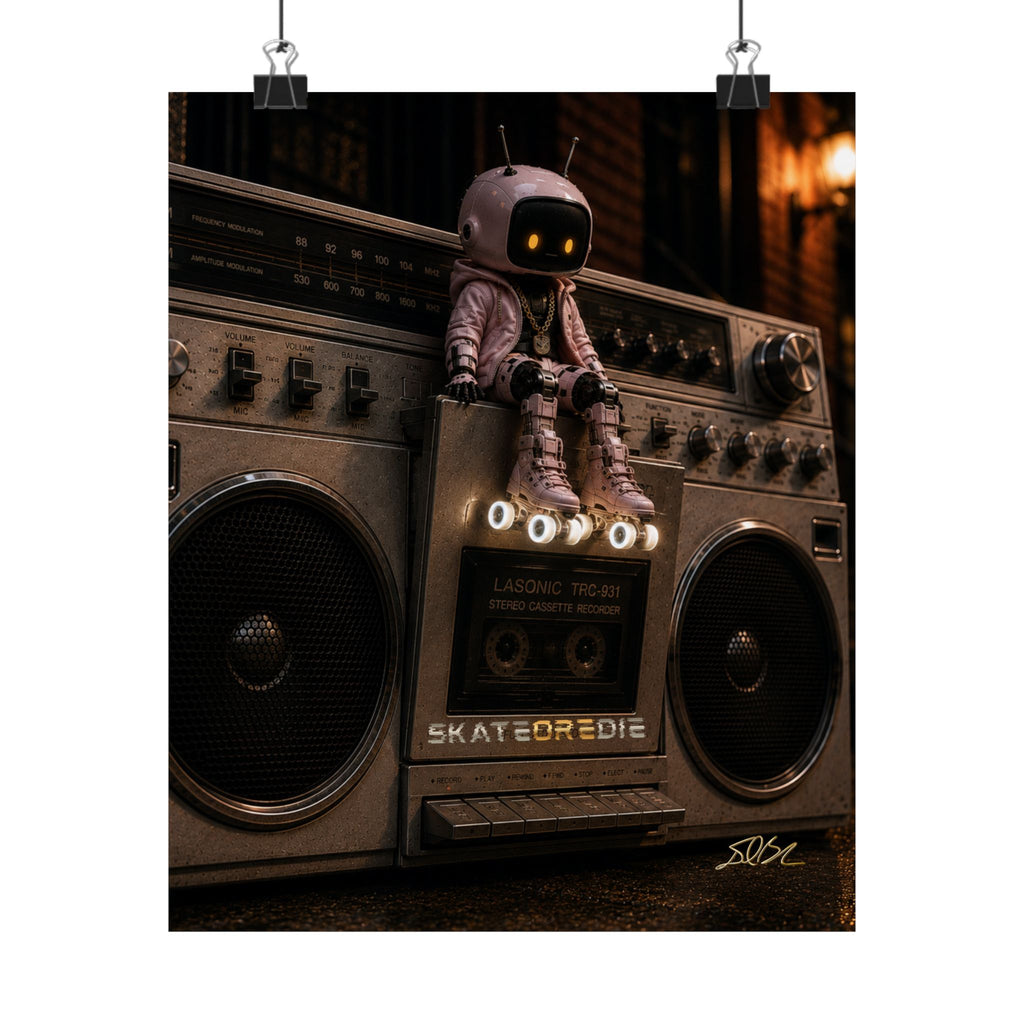 SkateOREdie — Urban Boombox Art Print