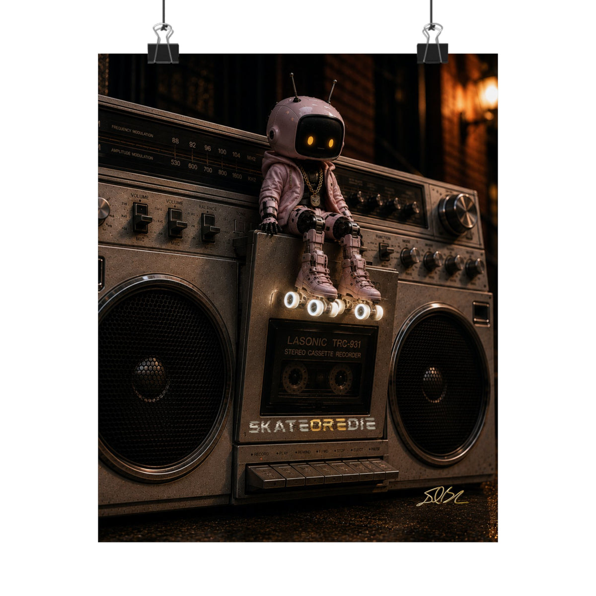 SkateOREdie — Urban Boombox Art Print